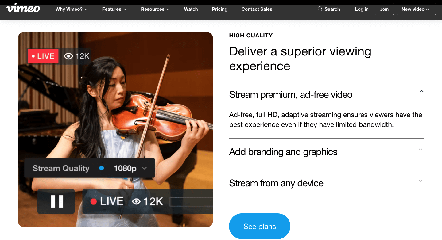 vimeo-as-video-data-stream-platform
