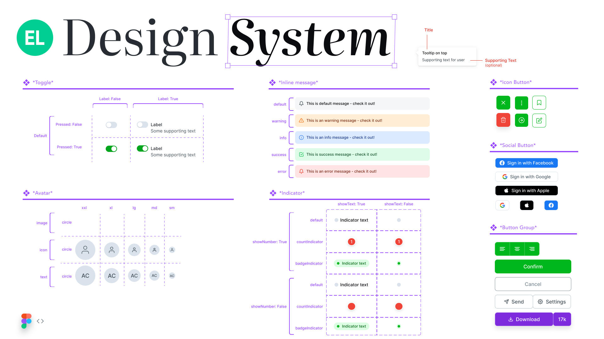 Design System component library
