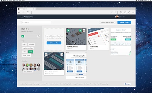 Aspireboard Web App Design with EL Passion